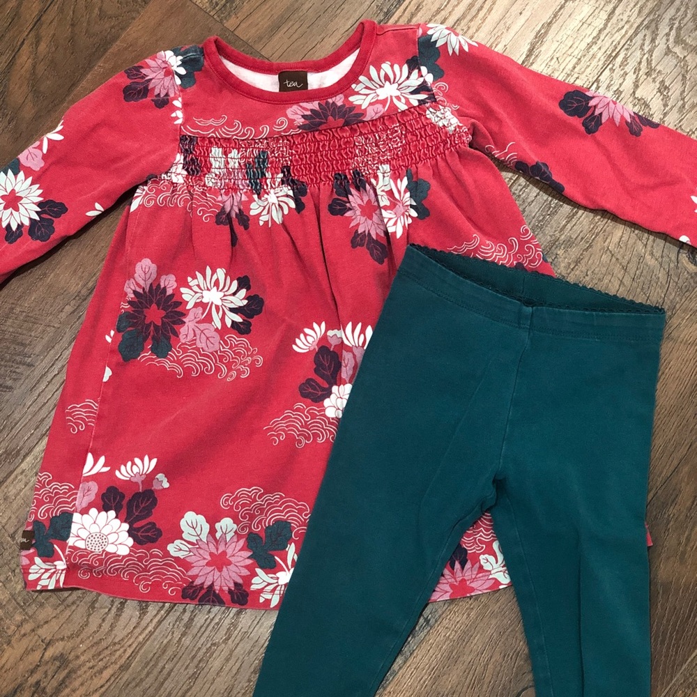 Tea Collection tunic and bottoms set